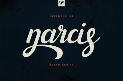 Narcis - retro script