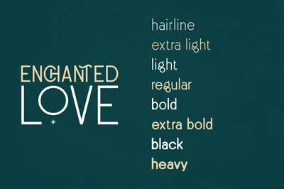 Enchanted Love - Sans Serif Typeface