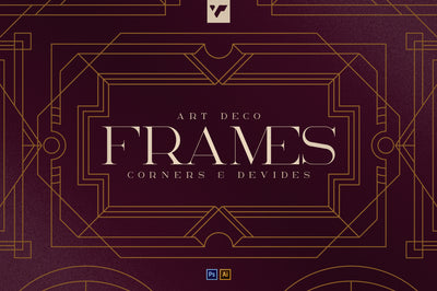 Art Deco Frames, Corners, Deviders