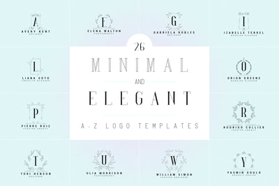 Minimal and Elegant - A-Z Logos