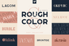 Rough & Color font collection