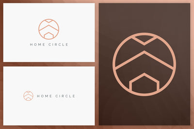 20 Circle geometric logos - outline