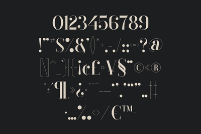 Black Goose - display typeface