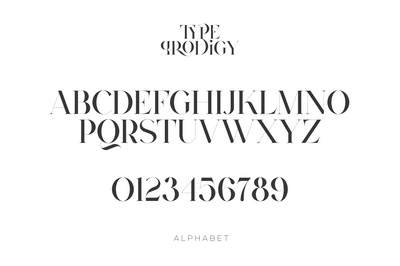 Type Prodigy - serif logo font