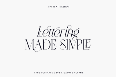 Type Ultimate - serif logo font