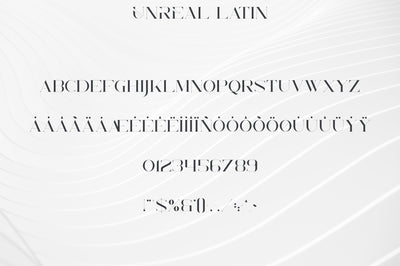 Unreal serif font - Latin & Cyrillic