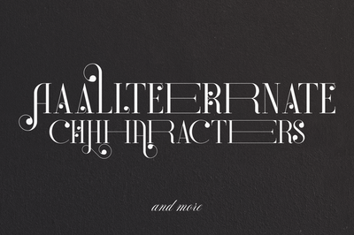 Redmark - elegant serif font