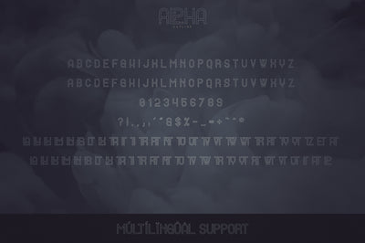 Alpha Display Font - 4 styles
