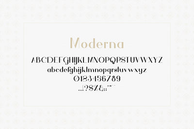 Hashtag Moderna - duo font + Extra