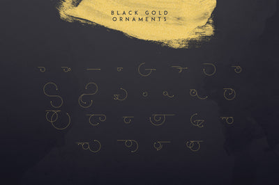 Black Gold serif font + Extras