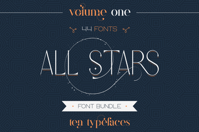 All Stars Bundle 44 fonts - vol.1