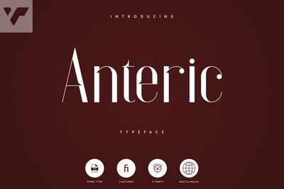Anteric - Typeface | 3 weights