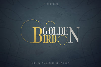 Golden Bird Serif font + Cool Extras