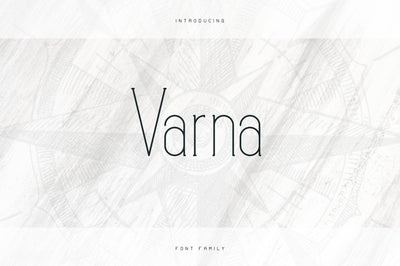 Varna - Slab Serif font family