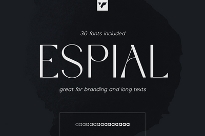 Espial typeface - 36 fonts