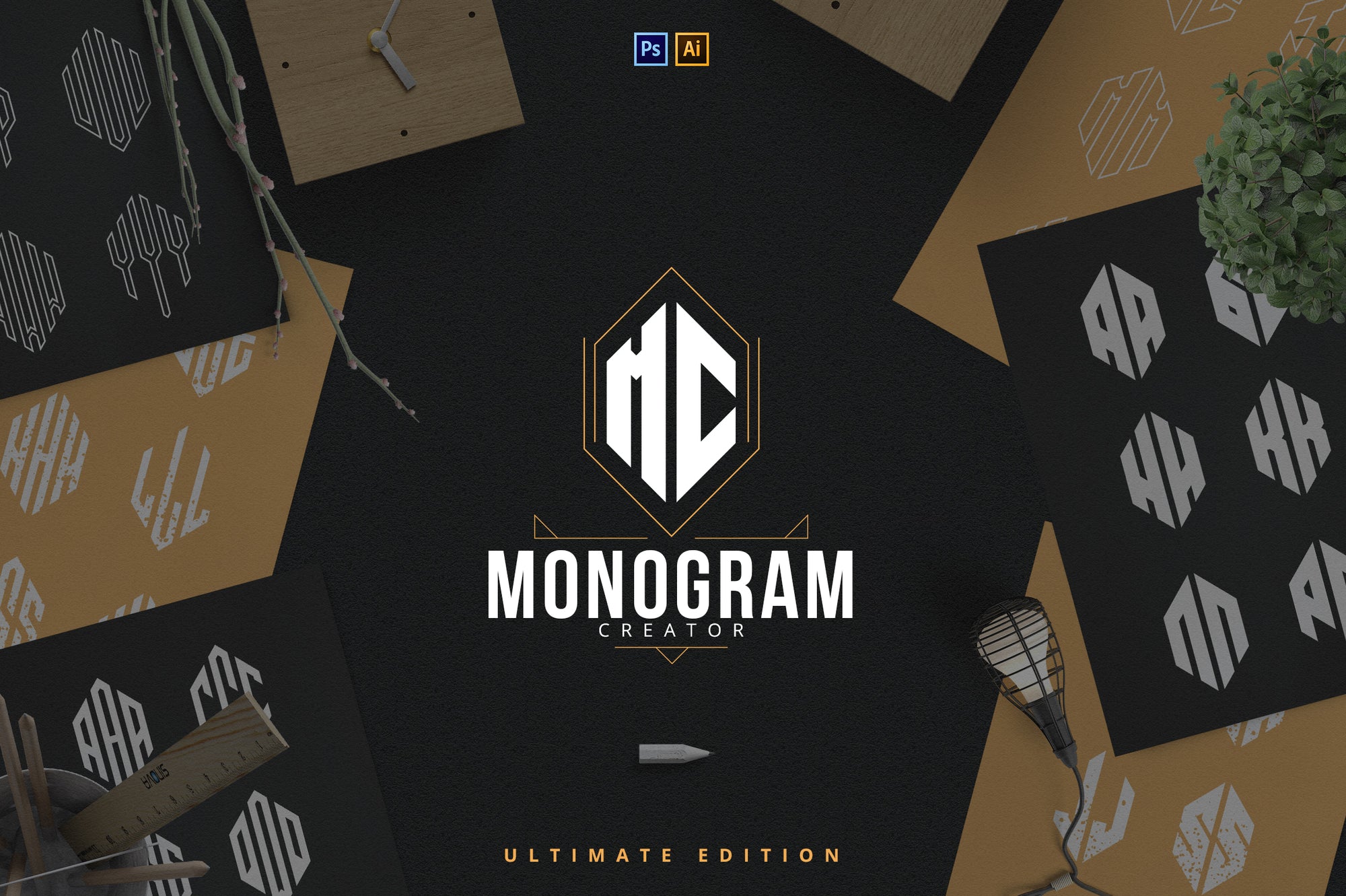 6in1 Ultimate Monogram creator