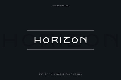 Horizon font family