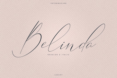 Belinda Script - Regular and Italic