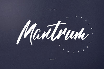 Mantrum - Urban script | 3 styles