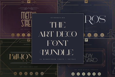The Art Deco Font Bundle