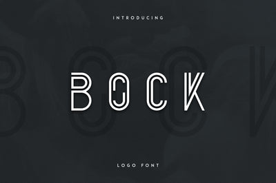 Bock - Logo Font
