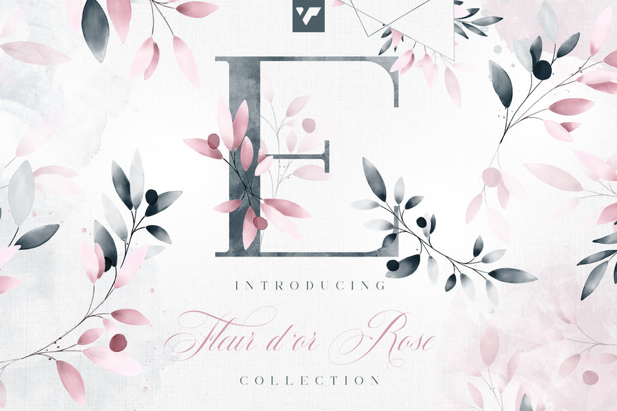 Fleur d'or Rose Graphic Collection