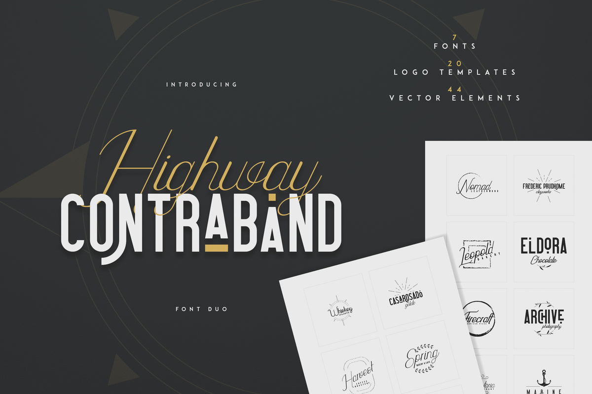 Highway Contraband Font Duo More