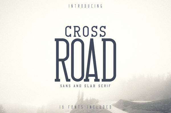 Crossroad -Vintage typeface|16 fonts