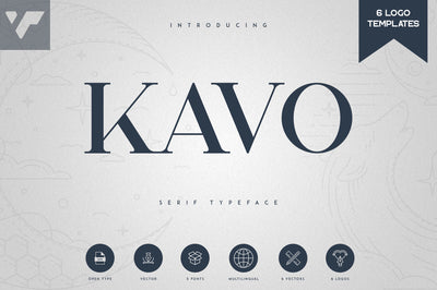 Kavo Serif Typeface | 5 weights