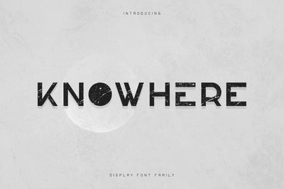Knowhere - Display font family