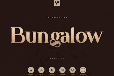 Bungalow Typeface - 9 fonts