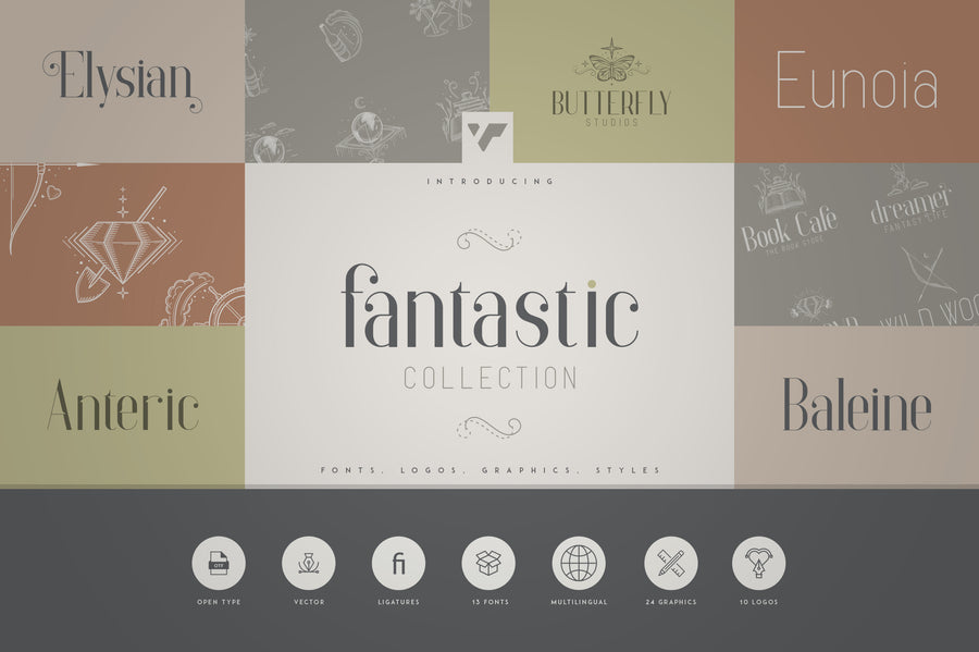 Fantastic Collection - Fonts, Logos