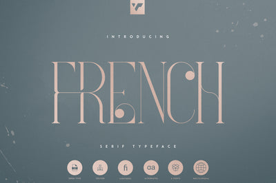 French Typeface - 4 fonts
