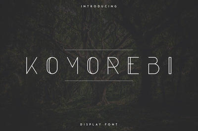 Komorebi Display Font