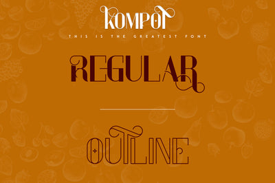 Kompot Display - 2 fonts