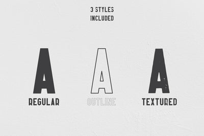 Afterclap typeface - 3 styles