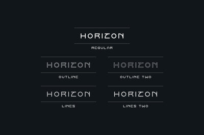 Horizon font family