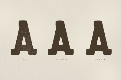 Burble VP Typeface - SVG font