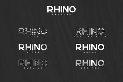 Rhino Bold font + Styles