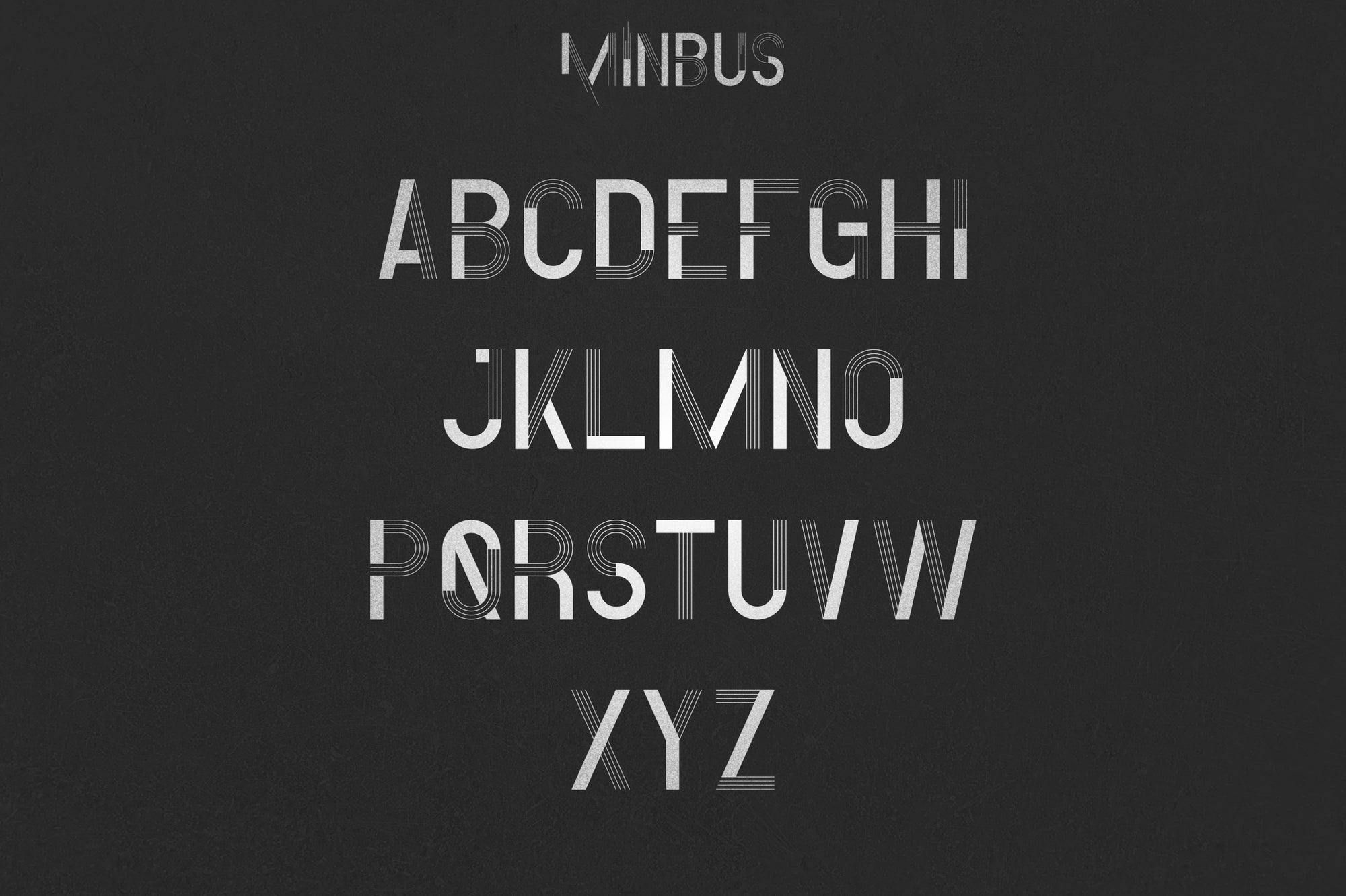 Minbus - Display font