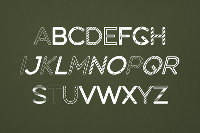 Dense creative typeface - 59 fonts