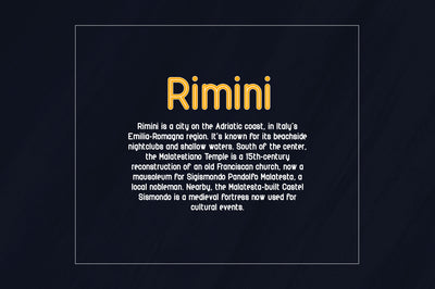Rimini-Rounded Sans Serif font