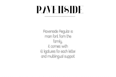 Ravenside-high end trio font
