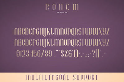 Bohem - Display font | 2 styles
