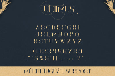 Ultimus serif font + Extras