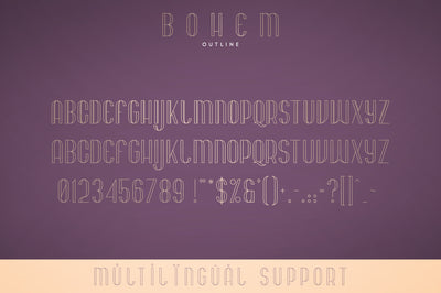 Bohem - Display font | 2 styles