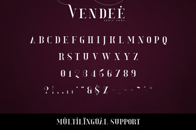 VENDEE - Serif font