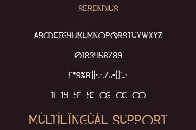 Serendius - Display font