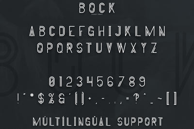 Bock - Logo Font