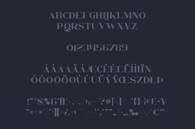 Orphic Typeface - SVG + Solid fonts